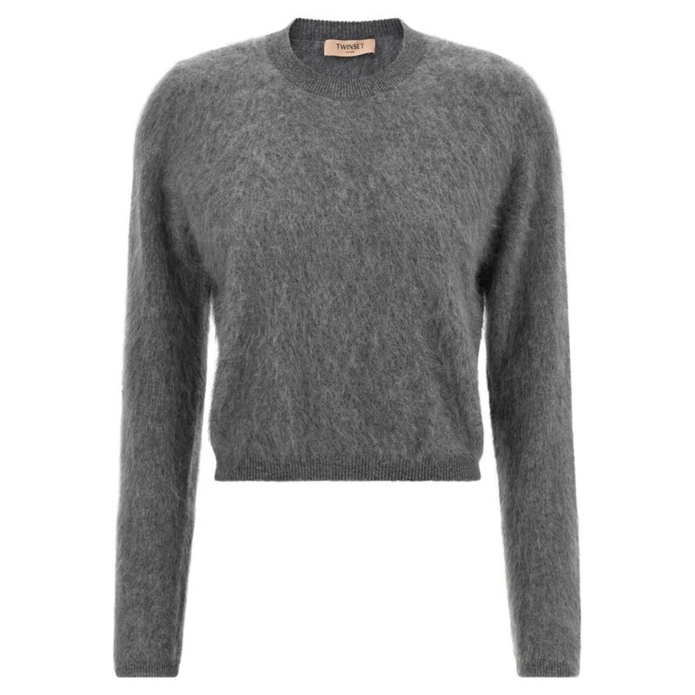 Twinset Gray Wool Women's Cardigan